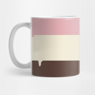 Melted Neopolitan Ice Cream Stripe Pattern Mug